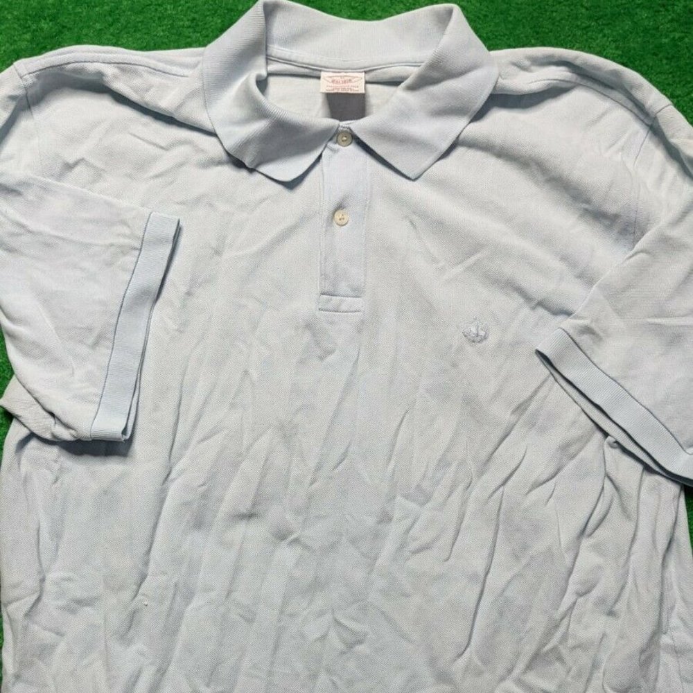Brooks Brothers Blue XL Short Sleeve Polo